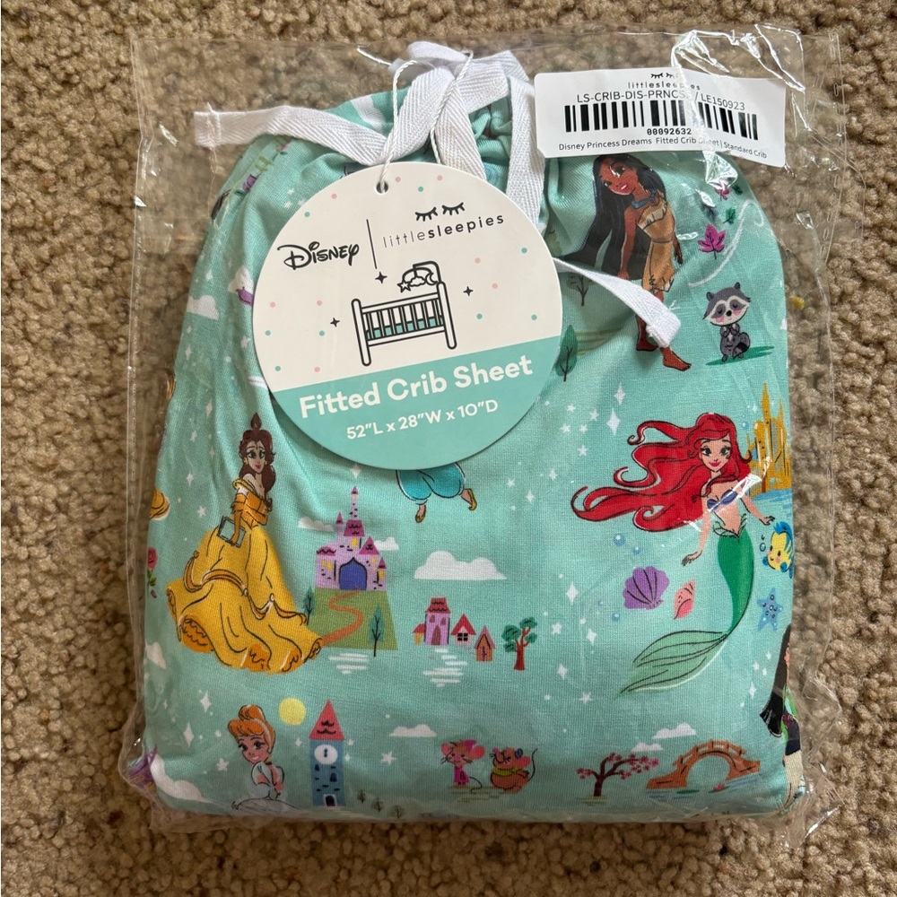 Little Sleepies Princess Dreams Crib Sheet